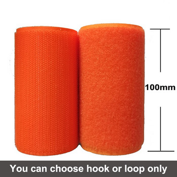 10 см ширина оранжев найлон без самозалепваща се лента кука примка магическа закопчалка лента шиене на магическа лента за стикери платнена лента