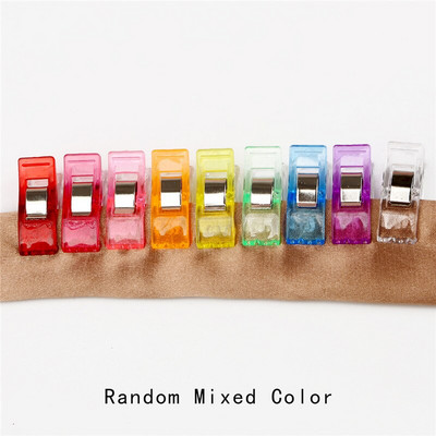 10τμχ Θήκη ποδιών Εργασίας Πολύχρωμα Πλαστικά Κλιπ Υφασμάτινα σφιγκτήρες Συνονθύλευμα Εργαλεία Ραπτικής Ραπτικής Αξεσουάρ Ραπτικής