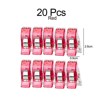 10/20/50 KOM Šivaće kopče Plastične stezaljke Prošivanje Izrada Heklanje Pletenje Sigurnosne kopče Različite boje Spojnice za uvez Papir