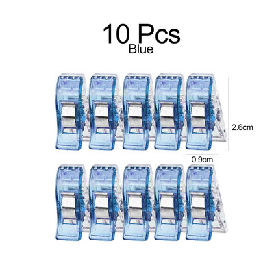 10/20/50 KOM Šivaće kopče Plastične stezaljke Prošivanje Izrada Heklanje Pletenje Sigurnosne kopče Različite boje Spojnice za uvez Papir