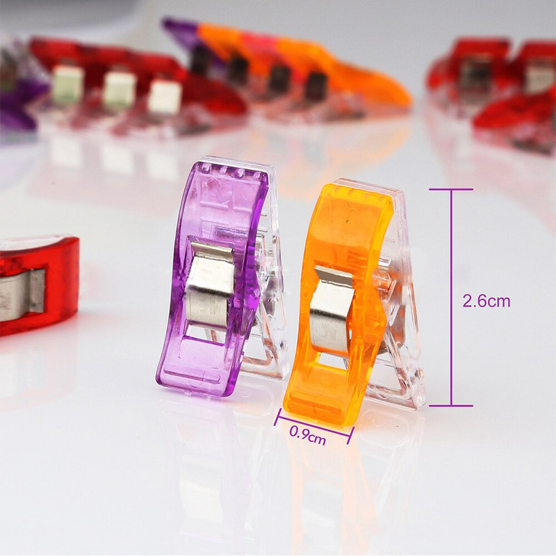 10/20/50 KOM Šivaće kopče Plastične stezaljke Prošivanje Izrada Heklanje Pletenje Sigurnosne kopče Različite boje Spojnice za uvez Papir