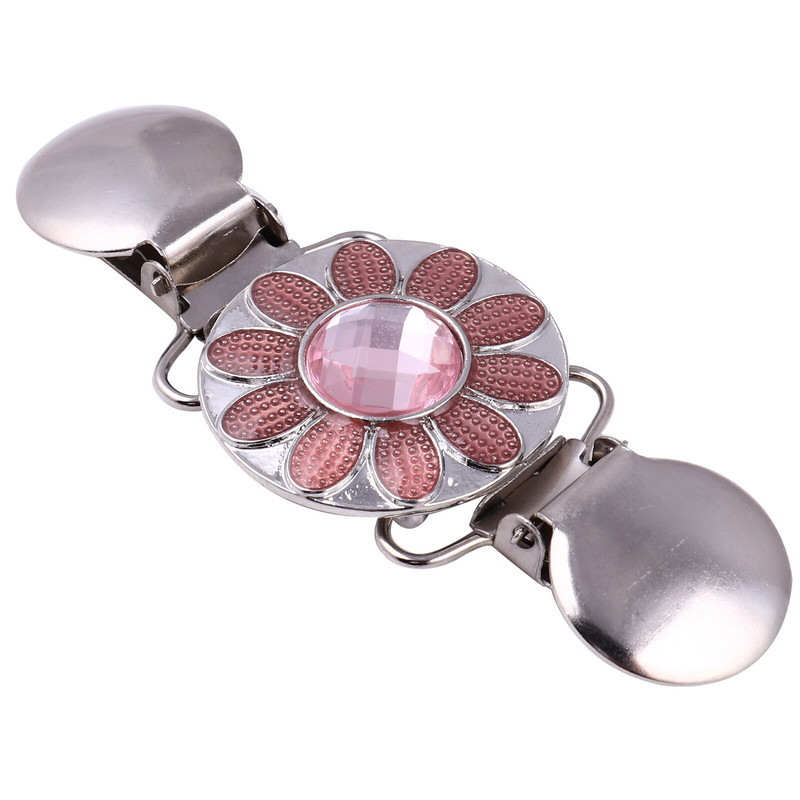 4 ks DIY klipy na oblečenie, vintage kovové kvetinové spony na kardigany, držiaky na šály, ozdobné spony s kačacími ústami, odevné remeslá