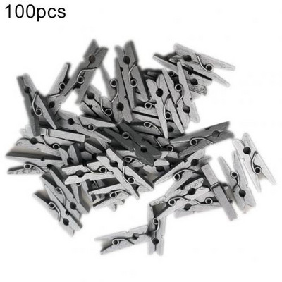 100 bucăți agrafe foto din lemn natural agrafe pentru haine bricolaj pentru petrecere de nuntă cleme pentru decorare artizanală cleme din lemn de culoare cleme pentru decorare artizanală