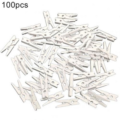 100 bucăți agrafe foto din lemn natural agrafe pentru haine bricolaj pentru petrecere de nuntă cleme pentru decorare artizanală cleme din lemn de culoare cleme pentru decorare artizanală