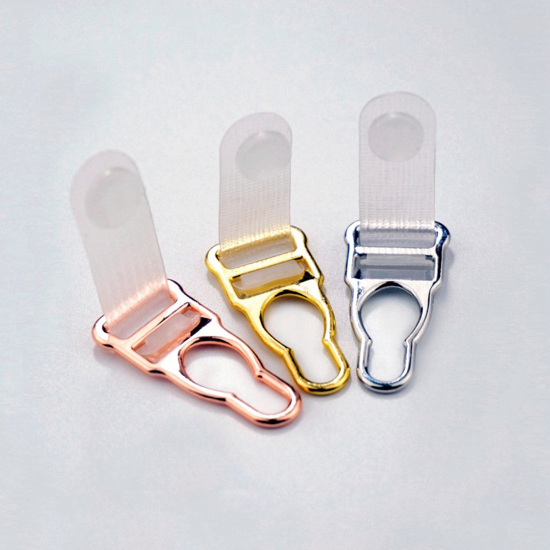 Tasuta kohaletoimetamine 20 tk/partii kvaliteetne nikeldatud sulamist trakseklamber sukapaela rihmaklambrid 12mm naiste plastikust jalarihmakäepidemed