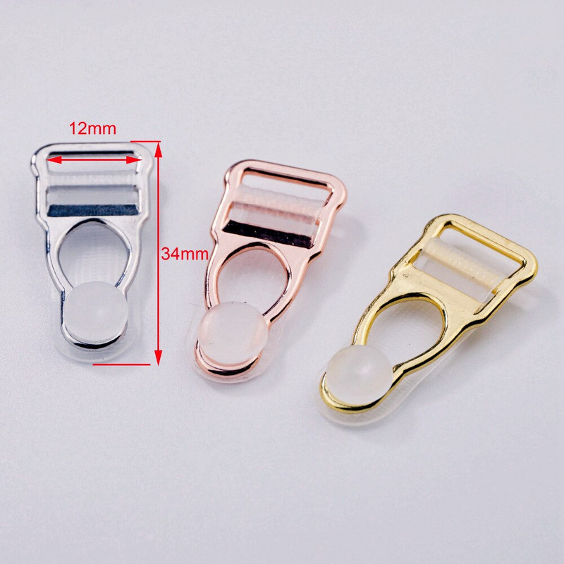 Tasuta kohaletoimetamine 20 tk/partii kvaliteetne nikeldatud sulamist trakseklamber sukapaela rihmaklambrid 12mm naiste plastikust jalarihmakäepidemed