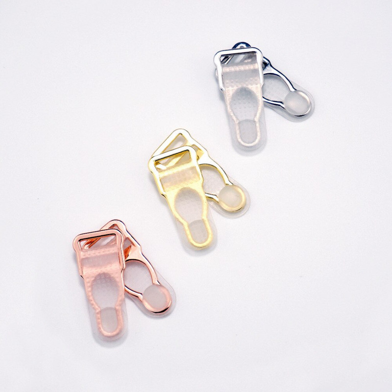 Tasuta kohaletoimetamine 20 tk/partii kvaliteetne nikeldatud sulamist trakseklamber sukapaela rihmaklambrid 12mm naiste plastikust jalarihmakäepidemed