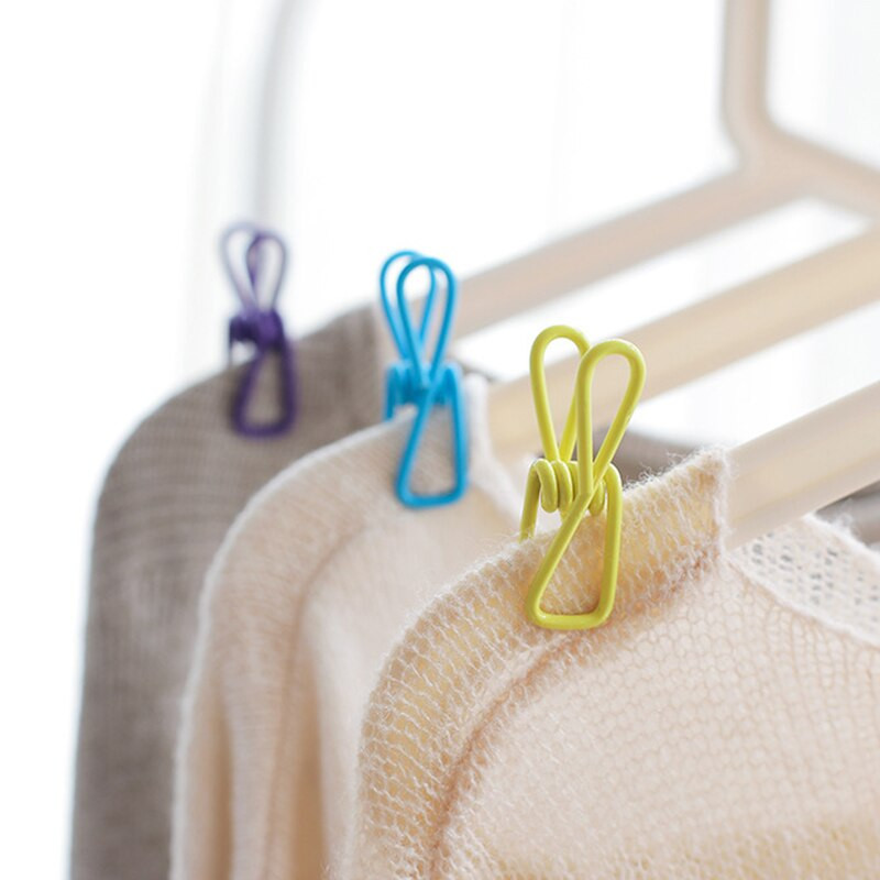 10 buc. Clipuri multifuncționale, colorate, din oțel inoxidabil, ace pentru haine, șosete, șosete, agățate, agrafe, vânzare fierbinte, pentru uz casnic.