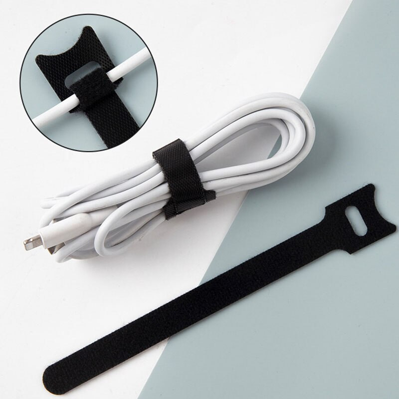20 ks káblových zväzkov typu T, opakovane použiteľných, upevňovacích, káblových zväzkov, drôtených popruhov, suchých zipsov a očiek, organizéra, držiaka na káble a laná pre notebook M20