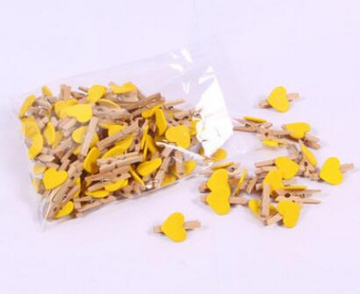 50 tk/partii minisüdamekujulised puiduklambrid käsitöö fotod paberid riidepulgad Kodu peokaunistused õmblusklamber