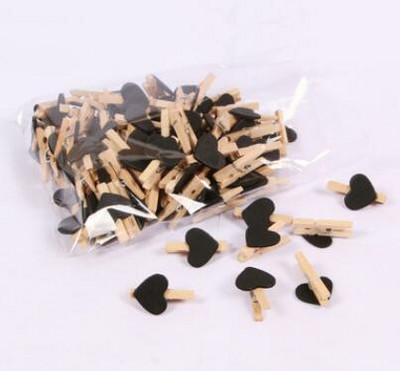 50 tk/partii minisüdamekujulised puiduklambrid käsitöö fotod paberid riidepulgad Kodu peokaunistused õmblusklamber