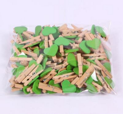 50 tk/partii minisüdamekujulised puiduklambrid käsitöö fotod paberid riidepulgad Kodu peokaunistused õmblusklamber