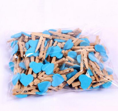 50 tk/partii minisüdamekujulised puiduklambrid käsitöö fotod paberid riidepulgad Kodu peokaunistused õmblusklamber