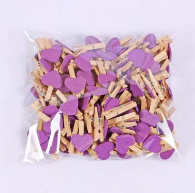 50 tk/partii minisüdamekujulised puiduklambrid käsitöö fotod paberid riidepulgad Kodu peokaunistused õmblusklamber