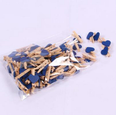 50 tk/partii minisüdamekujulised puiduklambrid käsitöö fotod paberid riidepulgad Kodu peokaunistused õmblusklamber