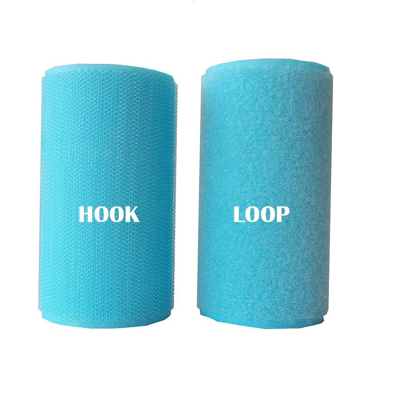 Páska na šitie, nálepka, popruh, couture pásik, šírka 2-10 cm, azúrová, bez lepidla, so suchým zipsom, nebesky modrá