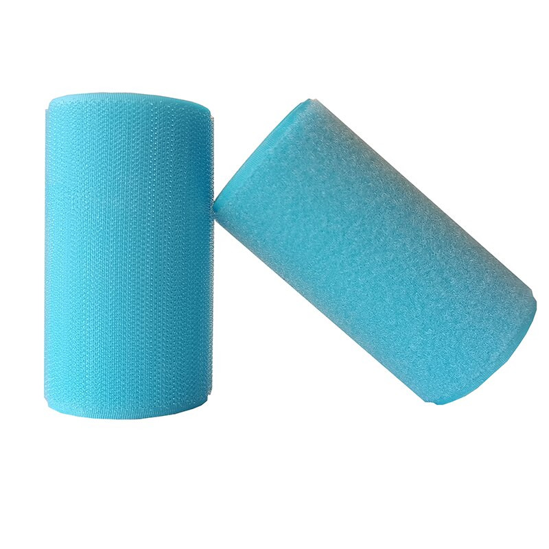 Páska na šitie, nálepka, popruh, couture pásik, šírka 2-10 cm, azúrová, bez lepidla, so suchým zipsom, nebesky modrá