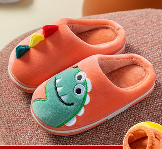 Naminės vaikiškos šlepetės su siuvinėjimais berniukams ir mergaitėms