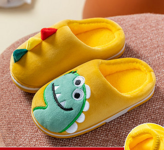 Naminės vaikiškos šlepetės su siuvinėjimais berniukams ir mergaitėms