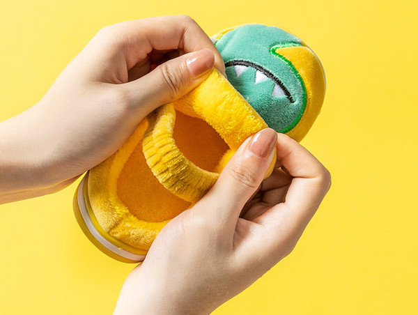 Naminės vaikiškos šlepetės su siuvinėjimais berniukams ir mergaitėms