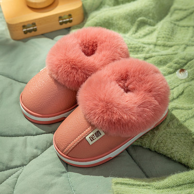 Öko-nahast valmistatud laste talvesussid - sisemise kohevusega