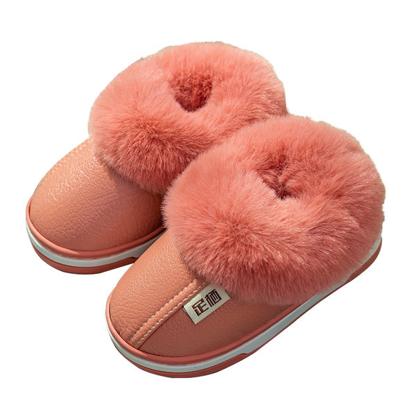 Öko-nahast valmistatud laste talvesussid - sisemise kohevusega