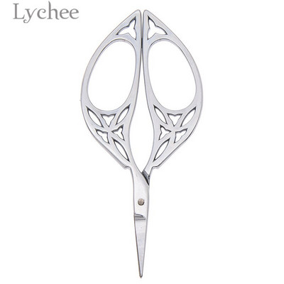 Lychee Life Vintage nerūdijančio plieno lapai žirklės, padengtos titanu, siuvimo žirklės, siuvimo įrankiai, skirti audiniams, pasidaryk pats