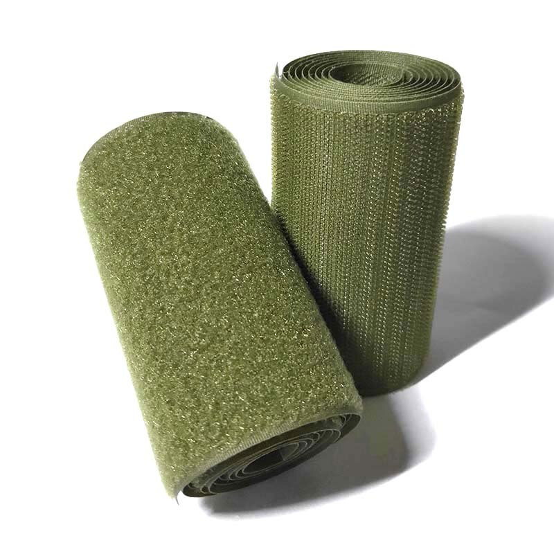 Cerc cu lățime de 10 cm și aspect fără adeziv, bandă de fixare cu cârlig, bandă de cusut, bandă magică, curea autocolant, bandă Couture, îmbrăcăminte măsline