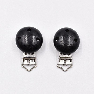 10 ks/lot okrúhle drevené klipy na cumlík pre detské hryzátka korálkové klipy príslušenstvo pre DIY retiazku na cumlík nástroj veľkoobchod