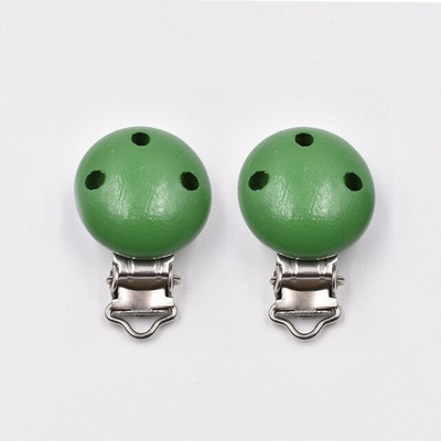 10 ks/lot okrúhle drevené klipy na cumlík pre detské hryzátka korálkové klipy príslušenstvo pre DIY retiazku na cumlík nástroj veľkoobchod