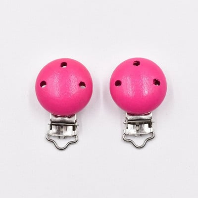 10 ks/lot okrúhle drevené klipy na cumlík pre detské hryzátka korálkové klipy príslušenstvo pre DIY retiazku na cumlík nástroj veľkoobchod