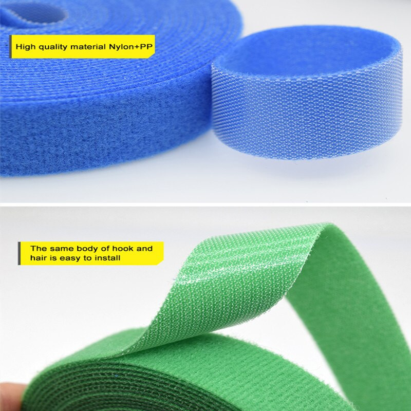 Legătură de cablu din nailon reutilizabilă Acasă Element de fixare autoadeziv Bandă de sârmă Cablu de date Depozitare cablu de gestionare a cablului Cureaua de legare a perdelei