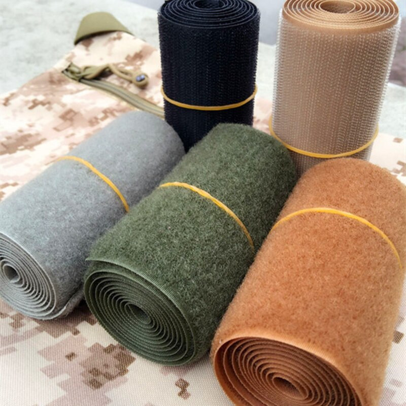 110 mm laius nailon koos konksu aasaga värviline kinnitusteip Õmble kleebisrihm Couture riided tarvikud taktika varustus 1m