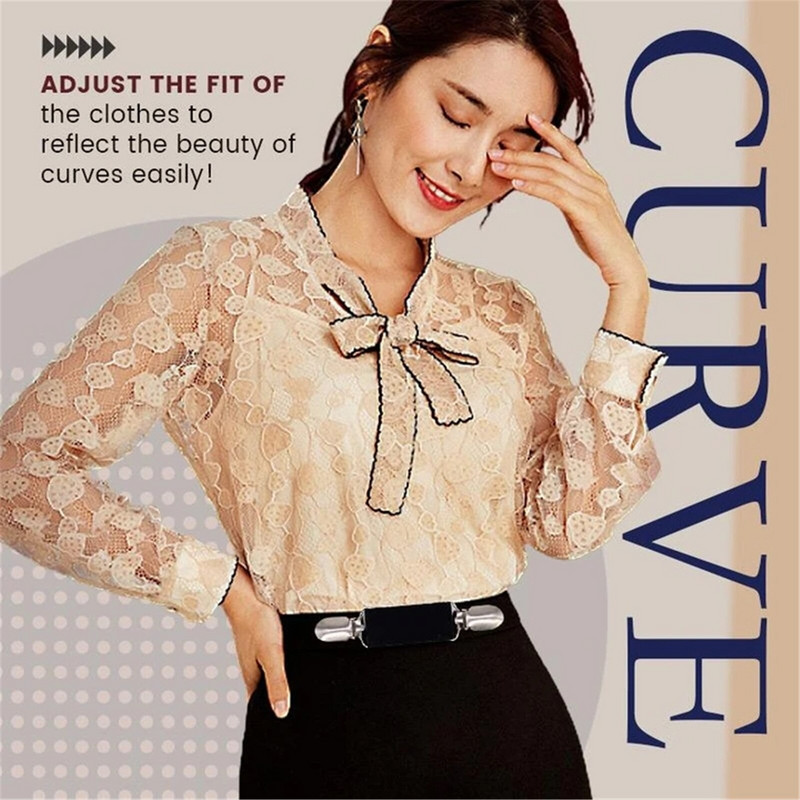 1 τμχ Πόρπη στερέωσης ρούχων Αντιολισθητική πόρπη με κουμπί στερέωσης Ρούχα με κλιπ που δεν πέφτουν Κλιπ ρούχων Ρυθμιζόμενη ελαστική ζώνη μέσης