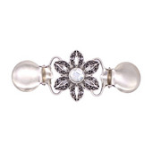 Жилетка Брошки с щипка за патешка уста за жени Винтидж Щипки за пуловер с цветя Значка Метални аксесоари за дрехи