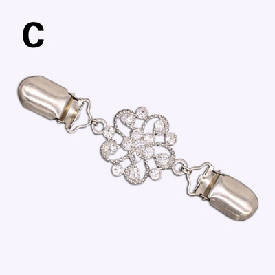 Жилетка Брошки с щипка за патешка уста за жени Винтидж Щипки за пуловер с цветя Значка Метални аксесоари за дрехи