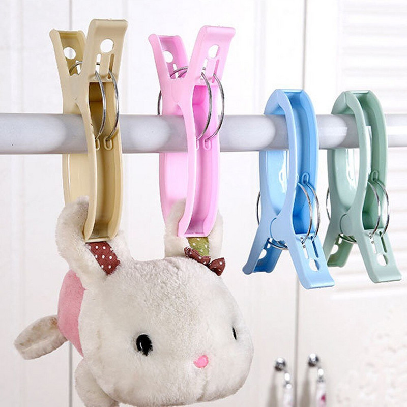 1 tk Suured plastist rannarätikupulgad, klambrid solaariumiteki klambrite külge Mitmevärvilised lapitehnikaga õmblustarvikud servaklambrid, riideklambrid