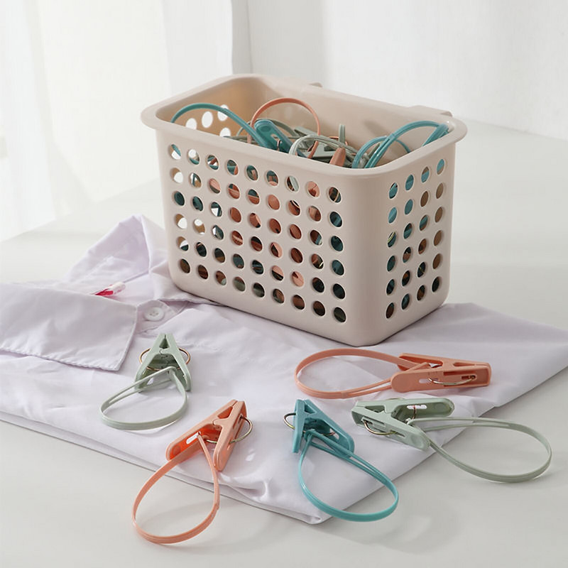 24 buc Agrafe pentru haine pentru pilota Agrafe practice pentru prosoape de plaja Agrafe din plastic pentru pilota pentru spălătorie, lenjerie de corp pentru șezlonguri #t2g