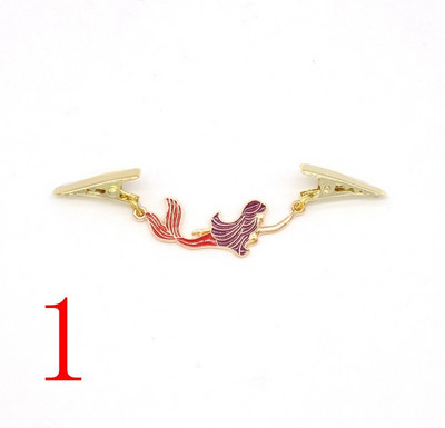 Farebný smaltovaný náter z morskej panny zliatiny, brošňa, klip na sveter, šál, držiak goliera, držiak na pracku, podväzky, odevné doplnky, šperky