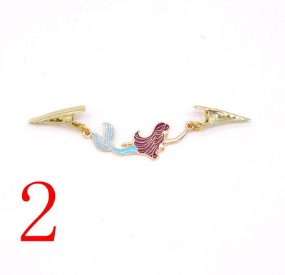 Farebný smaltovaný náter z morskej panny zliatiny, brošňa, klip na sveter, šál, držiak goliera, držiak na pracku, podväzky, odevné doplnky, šperky