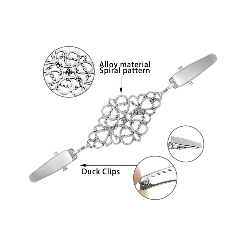 1vnt. Moteriškas megztinis megztinis Palaidinė Smeigtukas Šalikas Sagės Užsegimai Marškinių apykaklė Retro ančių segtukas Žieminis skara Užsegimai Drabužių priedai