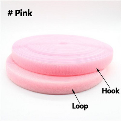 20 mm 25 yardov viacfarebná samolepiaca suchý zips 2 rolky upevňovacia páska bez samolepky na domáce oblečenie bez lepidla