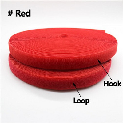 20 mm 25 yardov viacfarebná samolepiaca suchý zips 2 rolky upevňovacia páska bez samolepky na domáce oblečenie bez lepidla