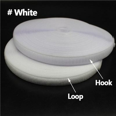 20 mm 25 yardov viacfarebná samolepiaca suchý zips 2 rolky upevňovacia páska bez samolepky na domáce oblečenie bez lepidla