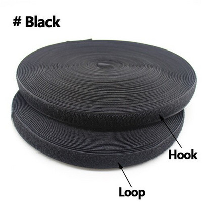 20 mm 25 yardov viacfarebná samolepiaca suchý zips 2 rolky upevňovacia páska bez samolepky na domáce oblečenie bez lepidla