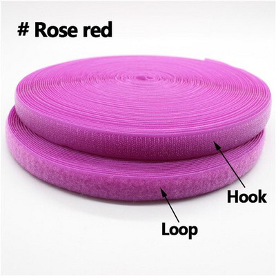 20 mm 25 yardov viacfarebná samolepiaca suchý zips 2 rolky upevňovacia páska bez samolepky na domáce oblečenie bez lepidla