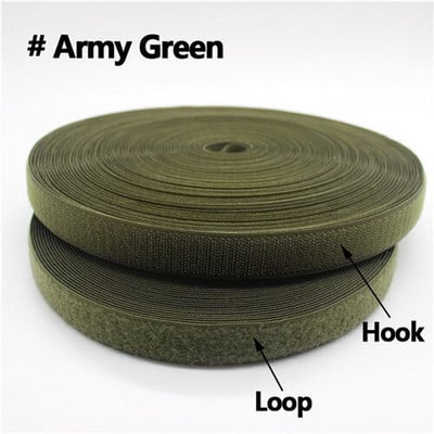 20 mm 25 yardov viacfarebná samolepiaca suchý zips 2 rolky upevňovacia páska bez samolepky na domáce oblečenie bez lepidla