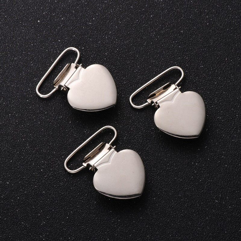 Agrafe Suzetă Suzetă Clip Accesorii pentru realizarea inimii Bretele de schimb Bricolaj Cârlige de jucărie Agrafe pentru bavete Jartieră din metal