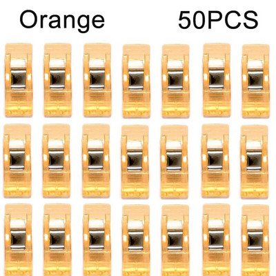 Многофункционални щипки за шиене Цветни щипки Пластмасови занаяти Плетене на една кука Плетене Безопасни щипки Разноцветни щипки за подвързване Хартия 50 БР.