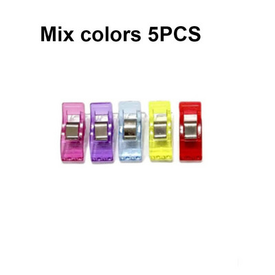 Многофункционални щипки за шиене Цветни щипки Пластмасови занаяти Плетене на една кука Плетене Безопасни щипки Разноцветни щипки за подвързване Хартия 50 БР.